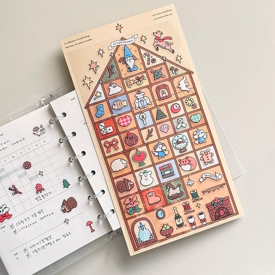 AFTERNOONCH】シール collection sticker (영감의 방, 고요한 밤