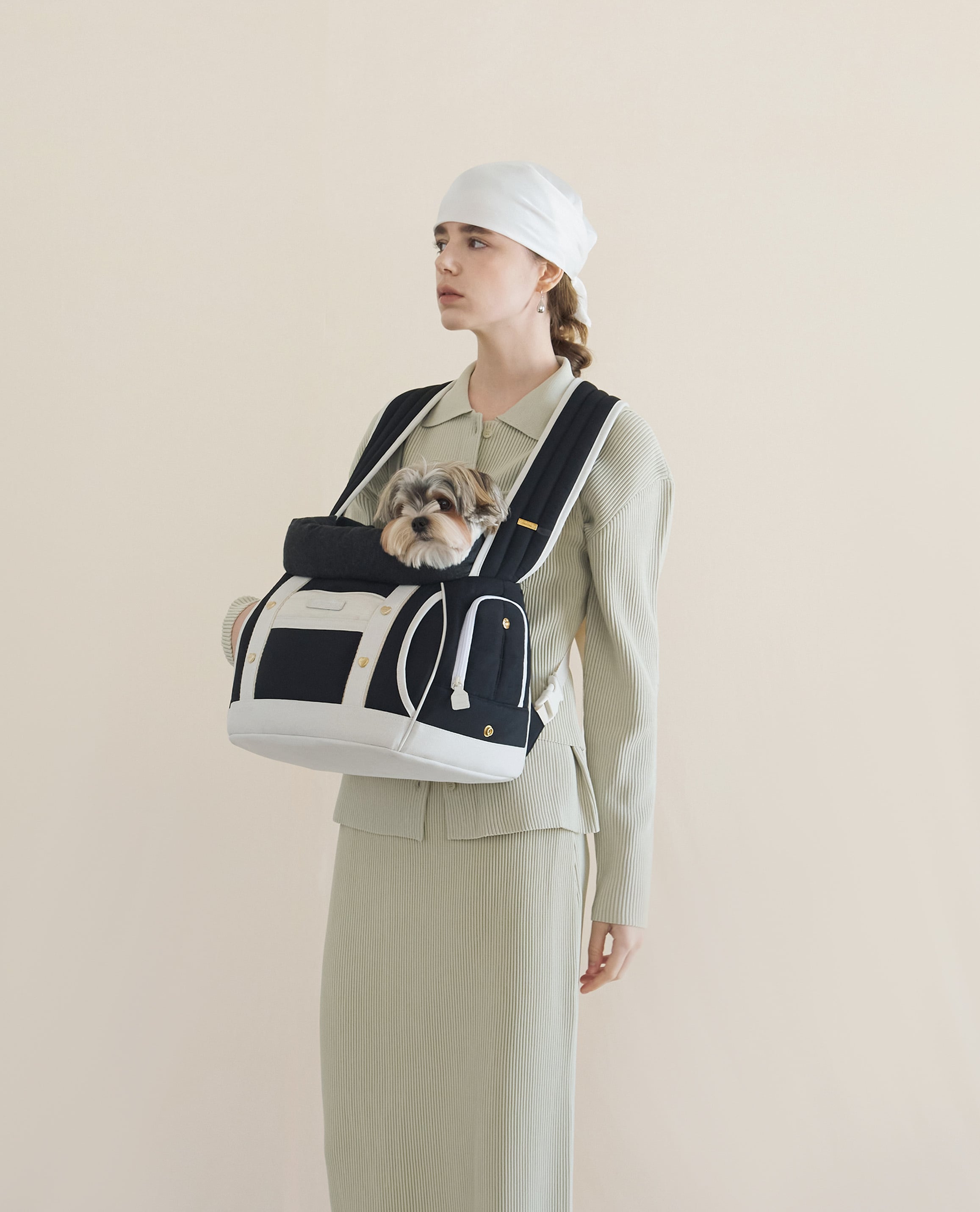 韓国ブランド　seoru ソル　フロントバッグ　Mサイズ 予約】[SEORU] Front Bag black | LUANA DOG