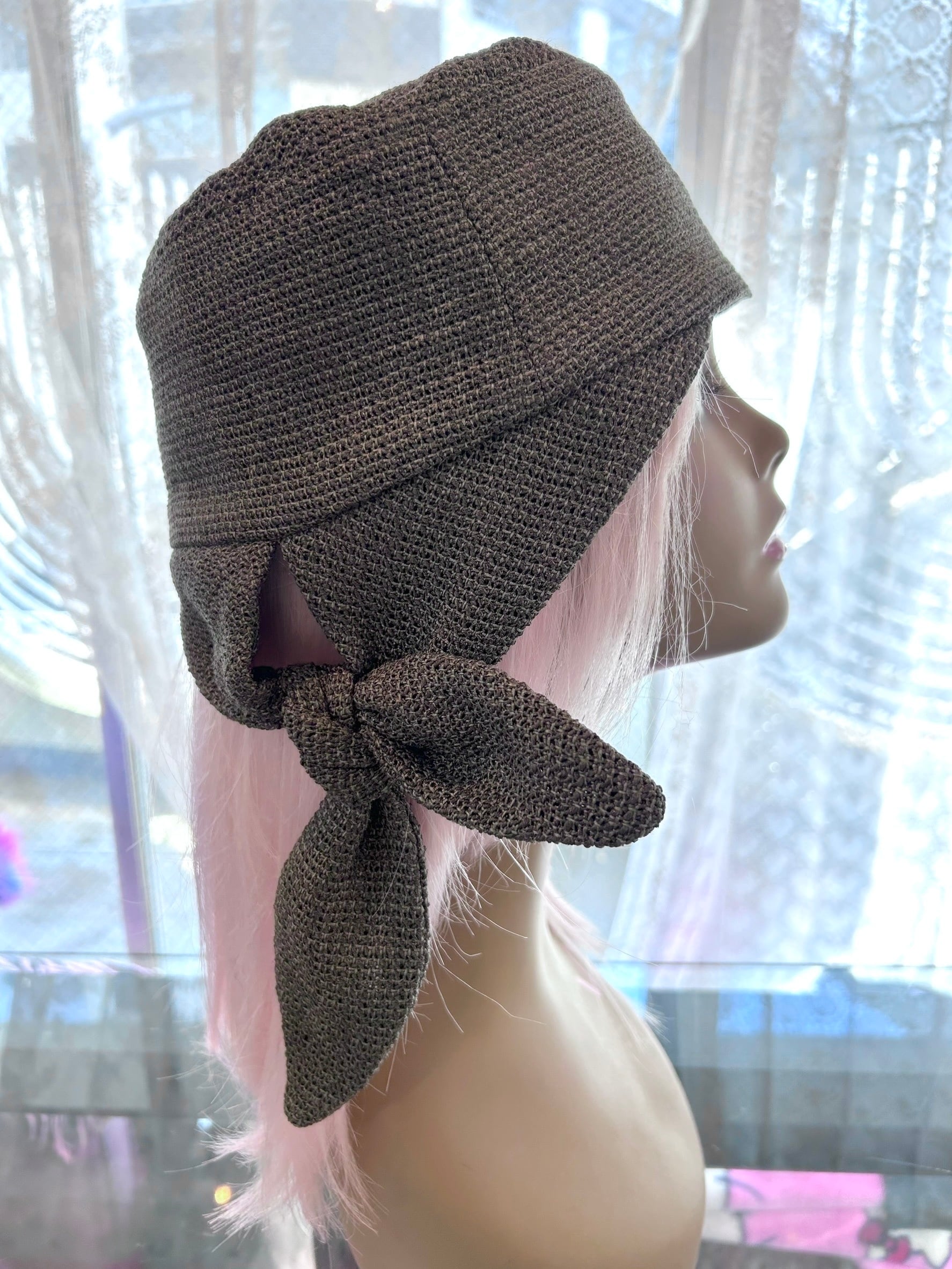 STRONGTHE knot beret / olive knit