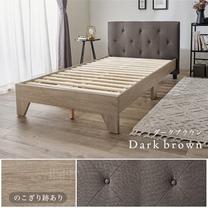 【組立式】耐荷重350kg ファブリックシングルベッド 3色展開 一人暮らし ワンルーム 幅106cm