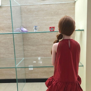 夏バラデザインワンピース