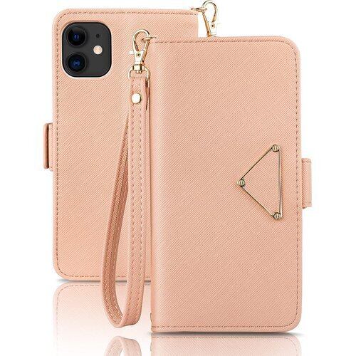 iphone11ケース 手帳型 iphone11 手帳型ケース おしゃれ 高級レザー 軽量 薄型 アイフォン11 スマホケース 可愛い タッセル iphone11 ケース 耐衝撃 防水 あいふぉん11ケース カード収納 純正 財布型 お洒落 シンプル 全面保護 スマホカバー 横置きスタンド機能 ストラップ付き iPhone 11 6.1インチアプリコットピンク 3