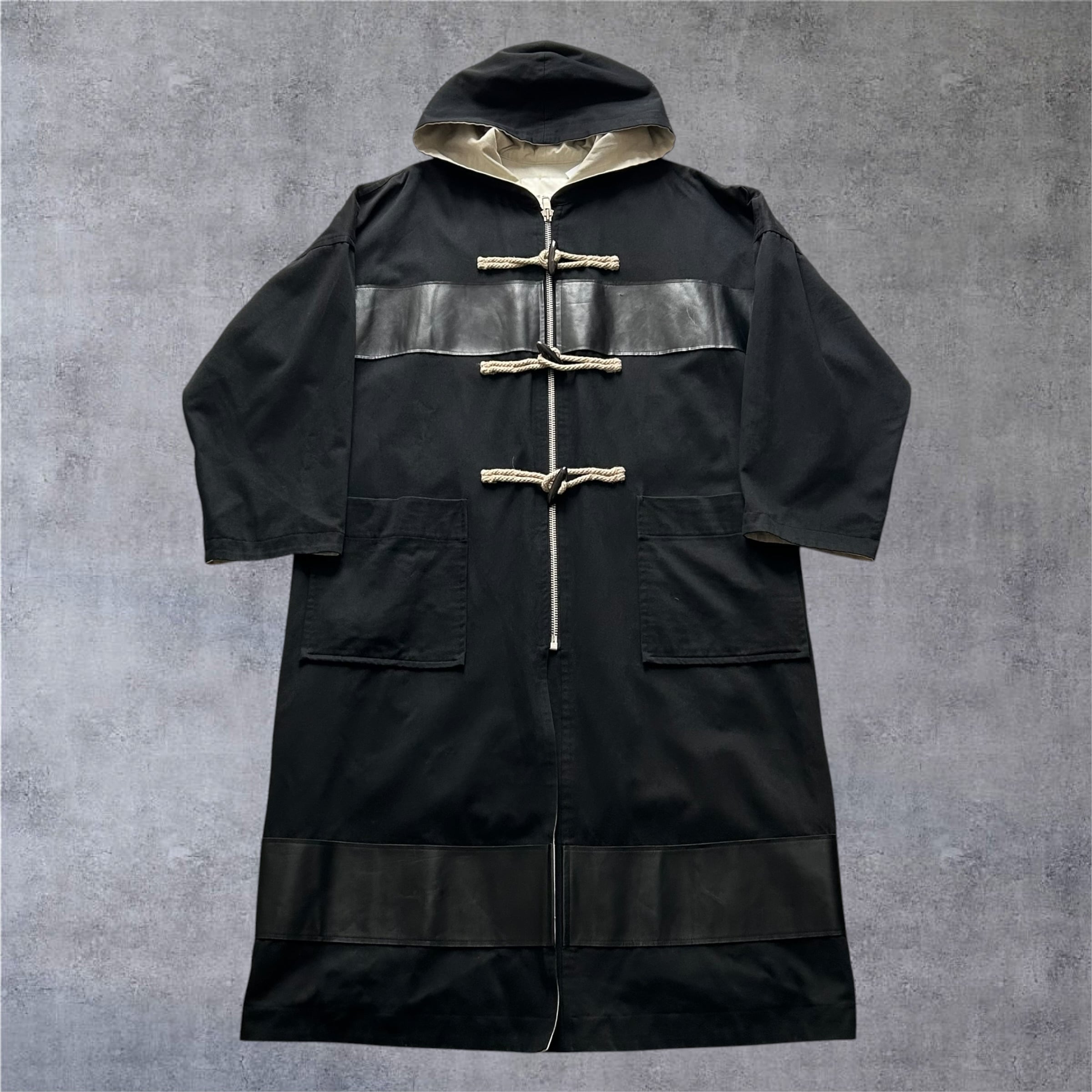 Special!! 1994s COMME des GARCONS HOMME SP Leather Switching Zip Up Duffle Coat【高円寺店】