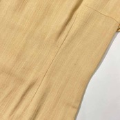 90s リネン混 TRUSSARDI トラサルディ 半袖 ワンピース 42/ベージュ レディース ビンテージ