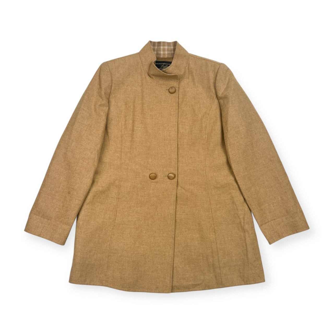 アンゴラ カシミヤ混 Leilian レリアン イタリア製生地 コート 11/ベージュ レディース