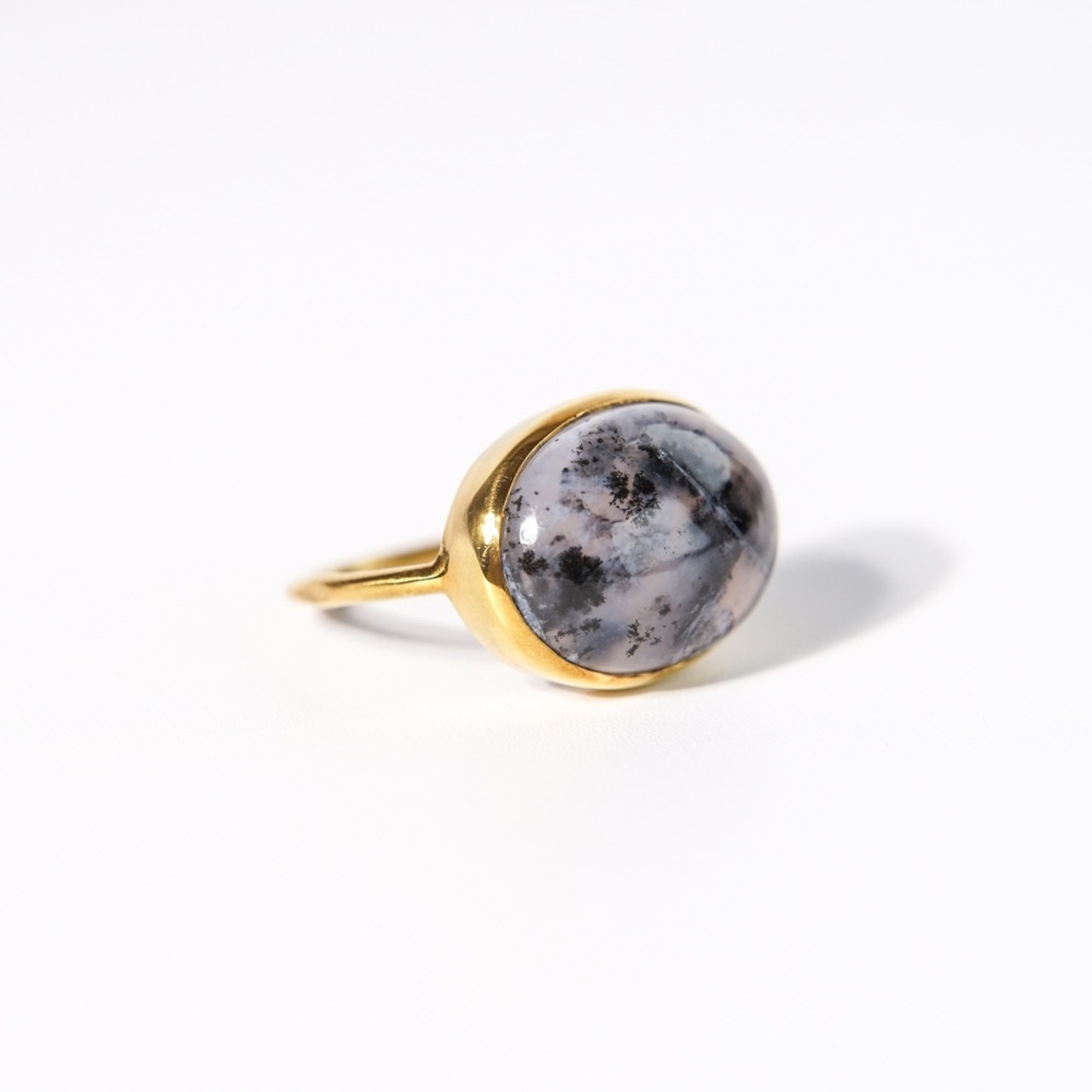 【12号】デンドリティックオパール リング