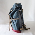 【Deadstock Item】バックパック / Top-flap Draw Backpack/ ネイビー×バーガンディ・ボトム