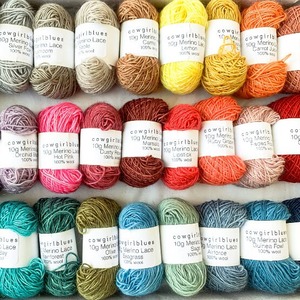 cowgirlblues [Wool Lace-mini]メリノレース シングル 4g 小巻  ソリッドカラー/全30色