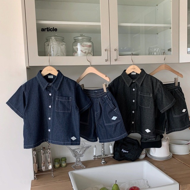 【取寄】article｜sand shirt set｜サンドシャツセット｜S-JM｜kids&jr｜26 summer