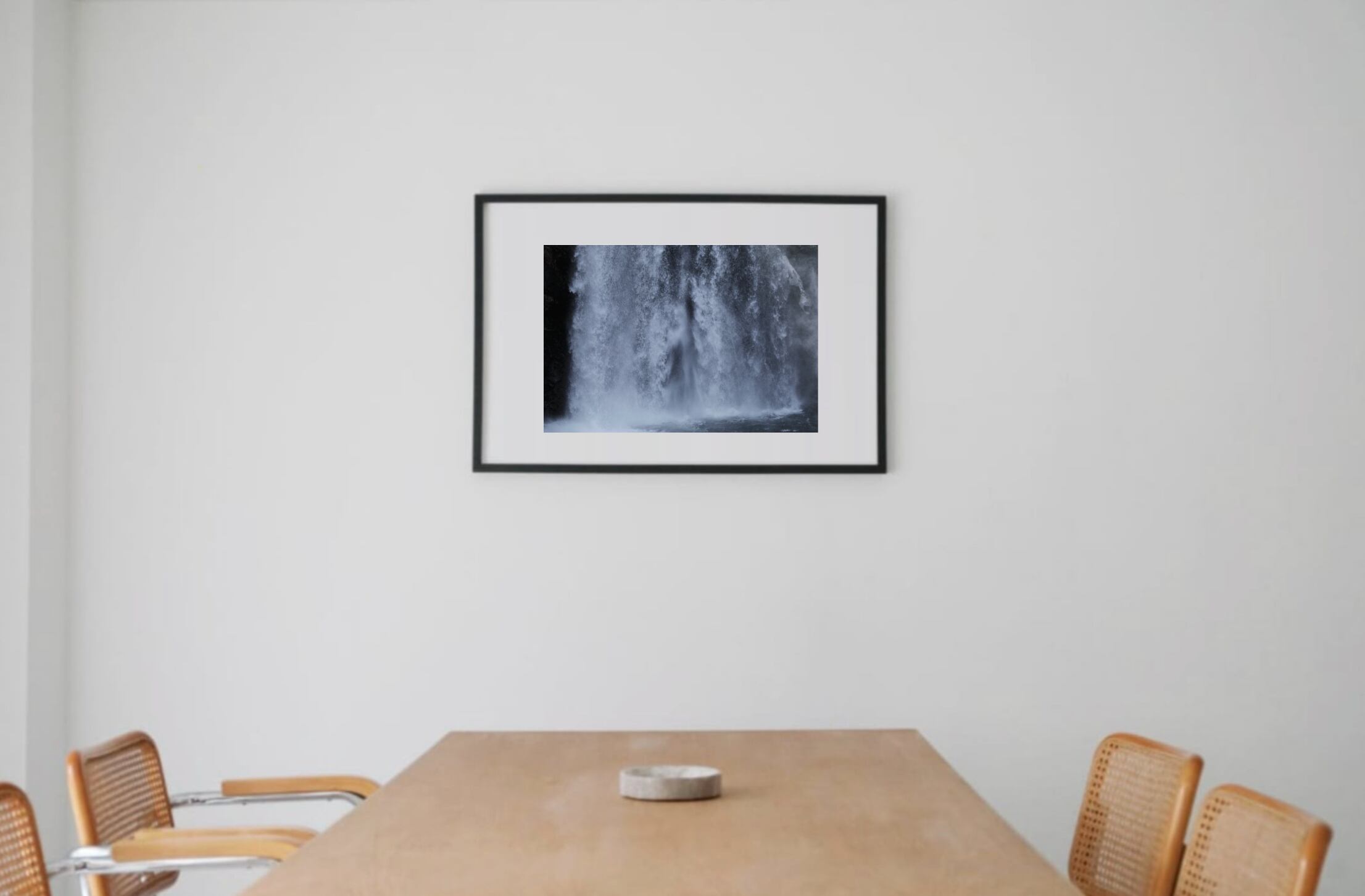 waterfalls #2 black wooden frame 63cm×93cm付き ( LL )