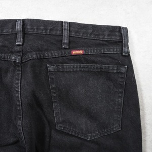 RUSTLER black denim W38L32 古着