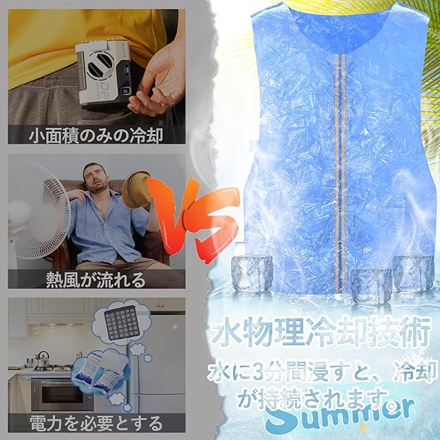 FURYAOT] 冷却ベスト クールベスト 熱中症対策グッズ 水冷服 空調作業