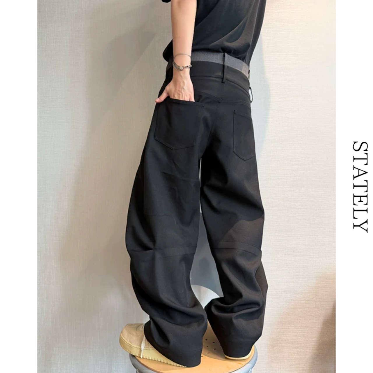 Double Waist バレルパンツ_B21・画像2