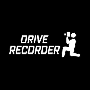 ピクトグラム　オリジナル　カメラ　ドラレコ　ドライブレコーダー　ステッカー　カッティング用シート　REC　撮影中　搭載車　車載カメラ　あおり運転防止　防犯　かわいい　シンプル　防水　耐水