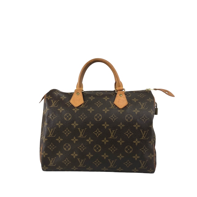 LOUIS VUITTON ルイヴィトン モノグラム ハンドバッグ ブラウン PVC レザー スピーディ30 M41108 ボストン vintage ヴィンテージ オールド 5ah28h