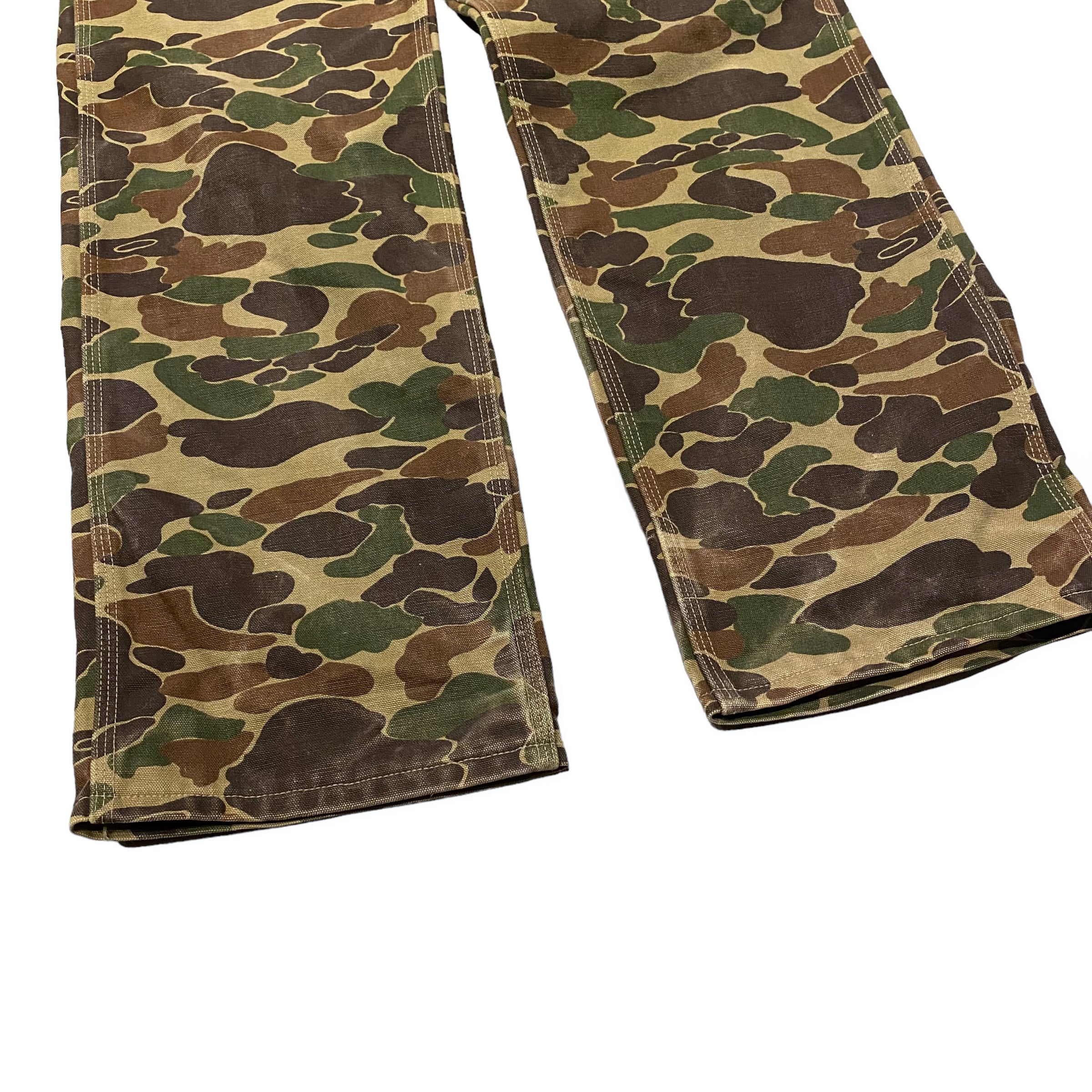 80-90's USA製 Carhartt Duck Hunter Camo Double Knee Pants W32 / カーハート ダブルニー  ダックハンターカモ 迷彩 パンツ ワーク 古着 ヴィンテージ