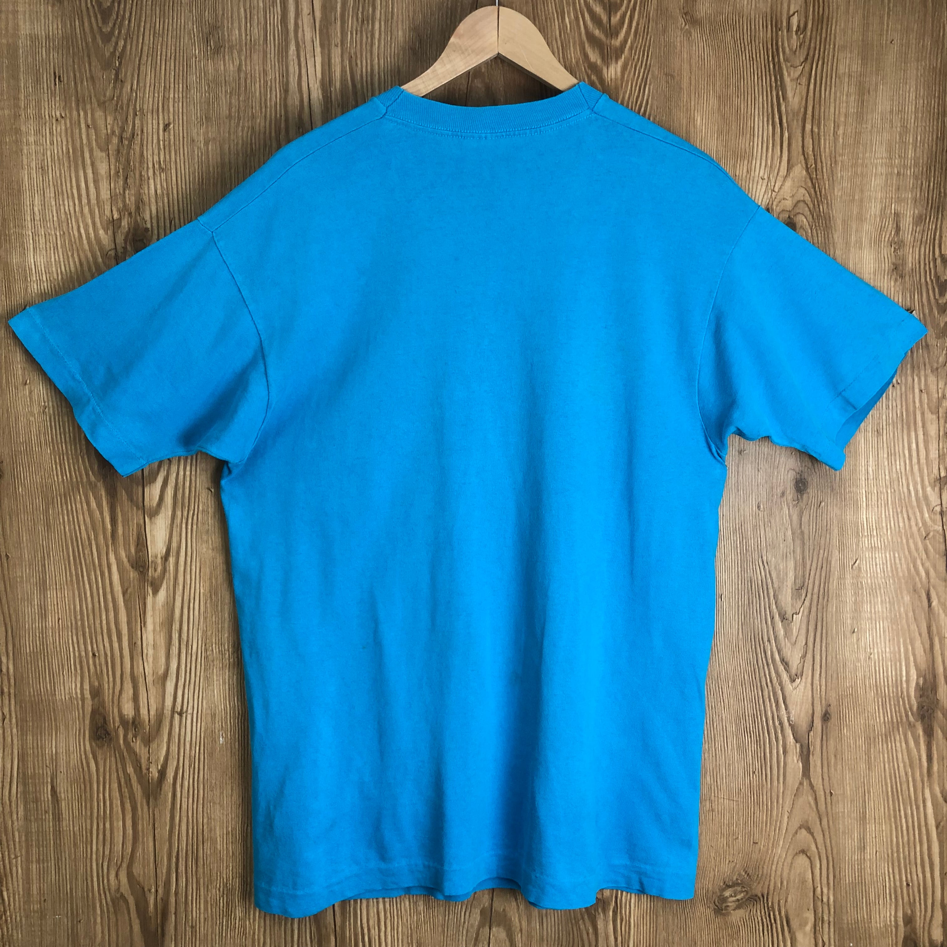 ☆USA製 90s BVD 無地 ポケT プリント Tシャツ シングルステッチ