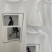 モノトーンフォトtee/ホワイト