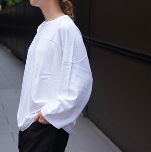 COMOLI(コモリ)フットボールTシャツ Y03-05004 WHITE
