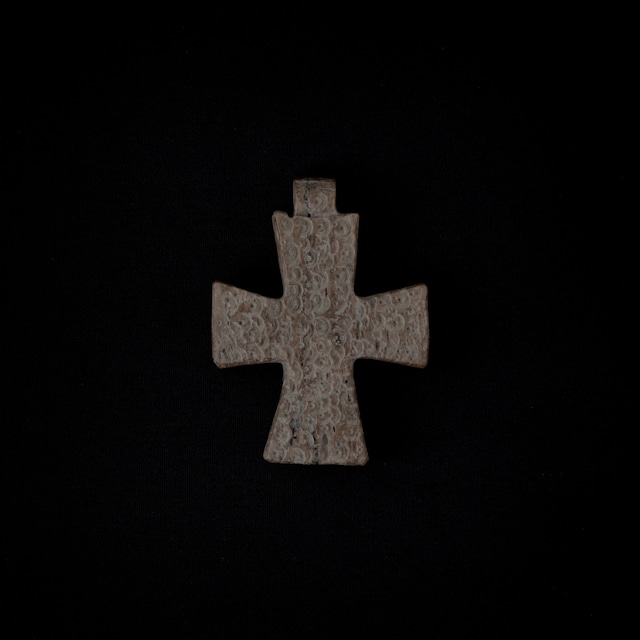 骨製 抽象文様の十字架 3, 南欧, 12世紀-14世紀頃.