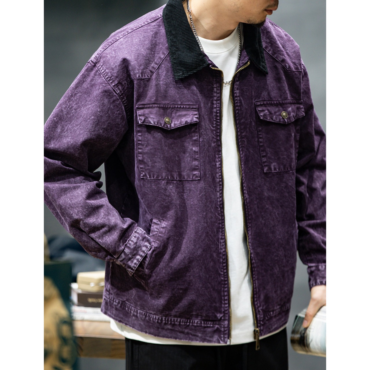 【Modern Work】ジップワークジャケット【M～4XL】　TB2001・画像3