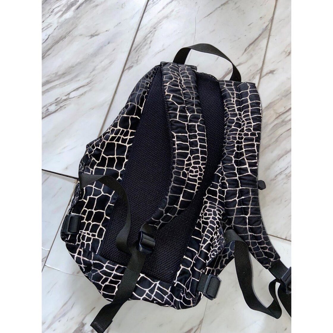 90s made in usa overland equipment spider web nylon day bag | PAY ID