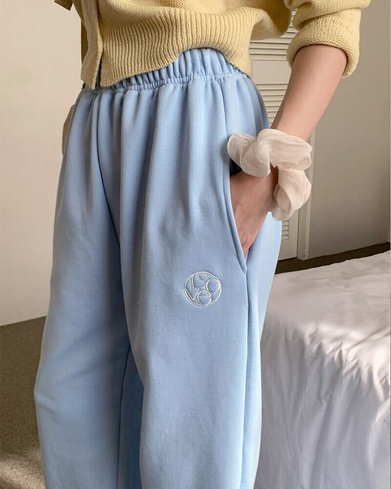 【SELECT】刺繍スウェットパンツ