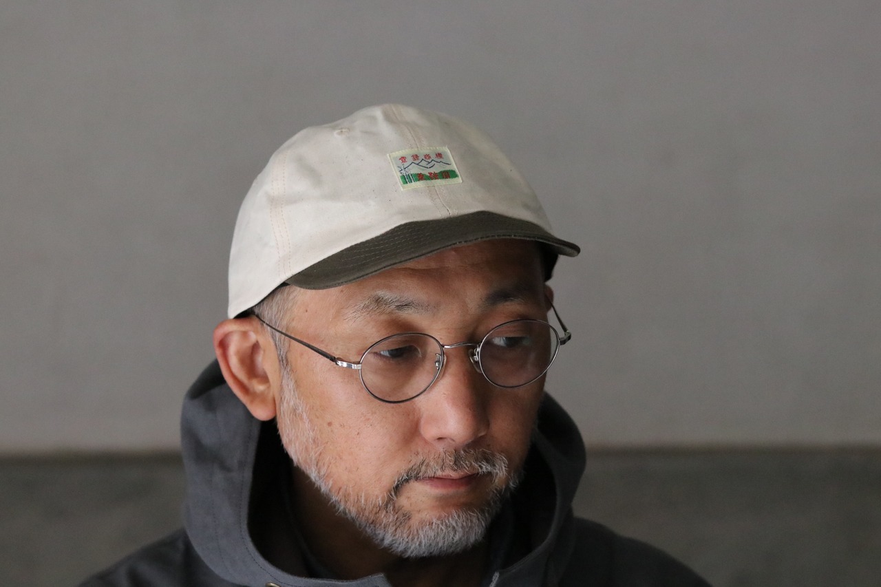 乘鞍印　パラフィン帆布　サイクルキャップ