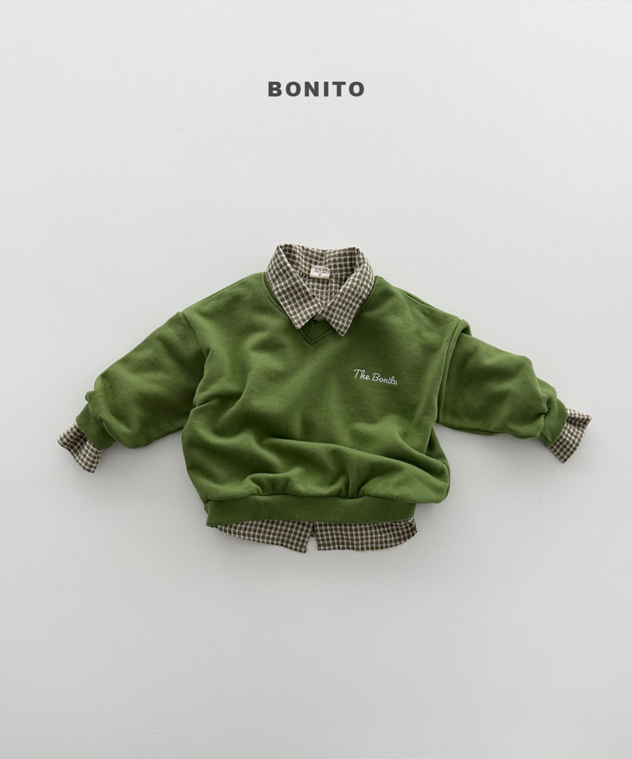 melange JS［即納］V neck mtm / bonito 26autumn