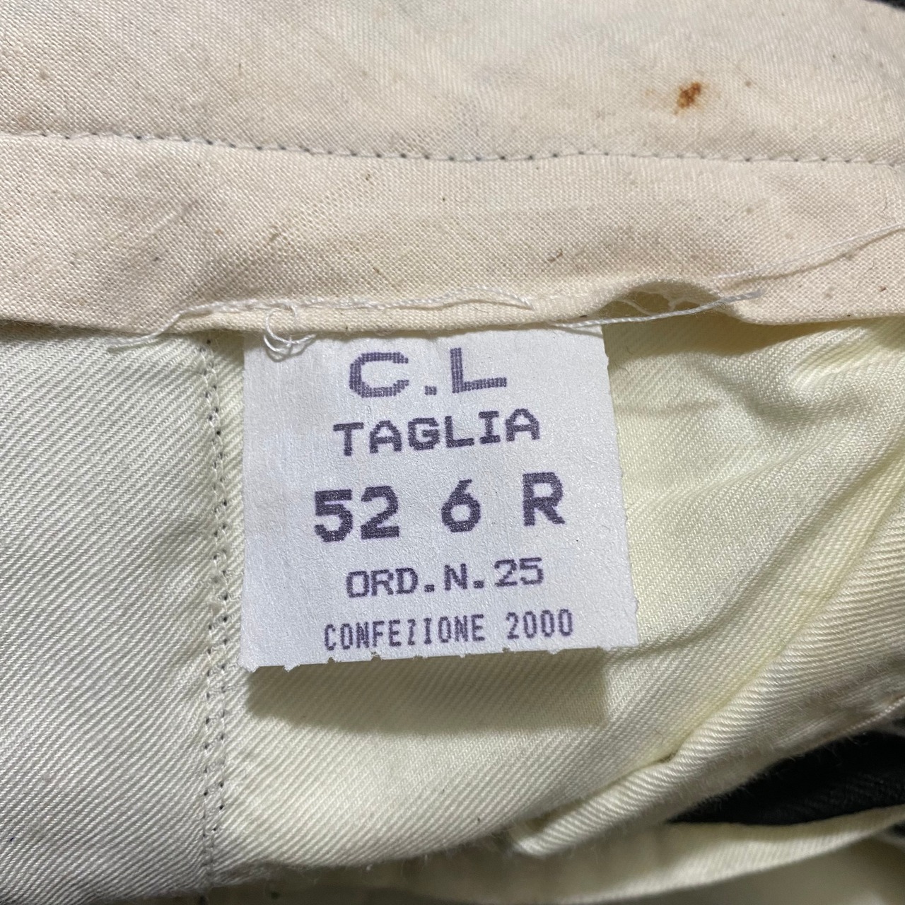 NOS vintage Italian Army side blue line pants (2)