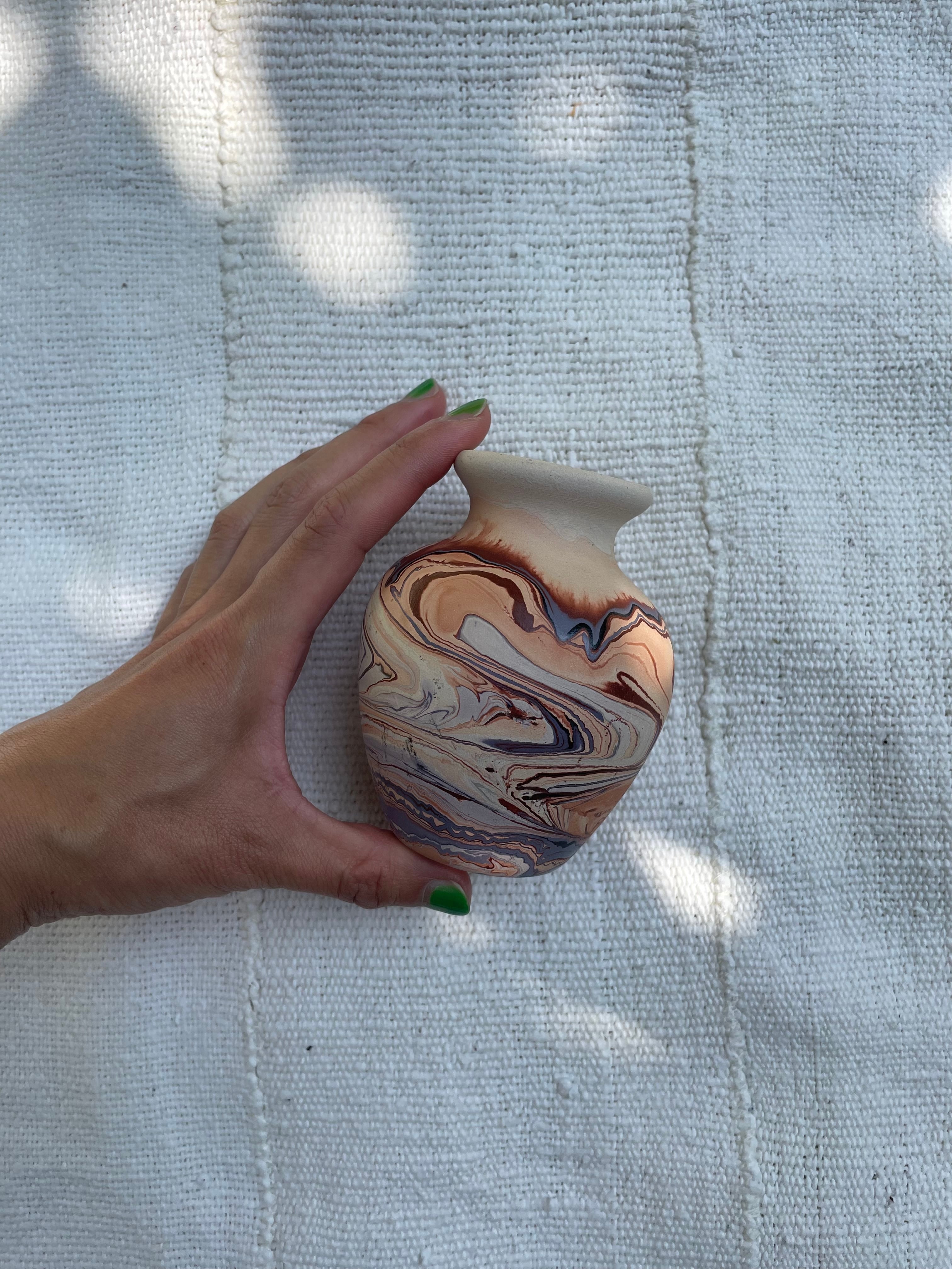 Vintage Nemadji Pottery Brown Swirl/ ヴィンテージ ネマージ 陶器 | hemm