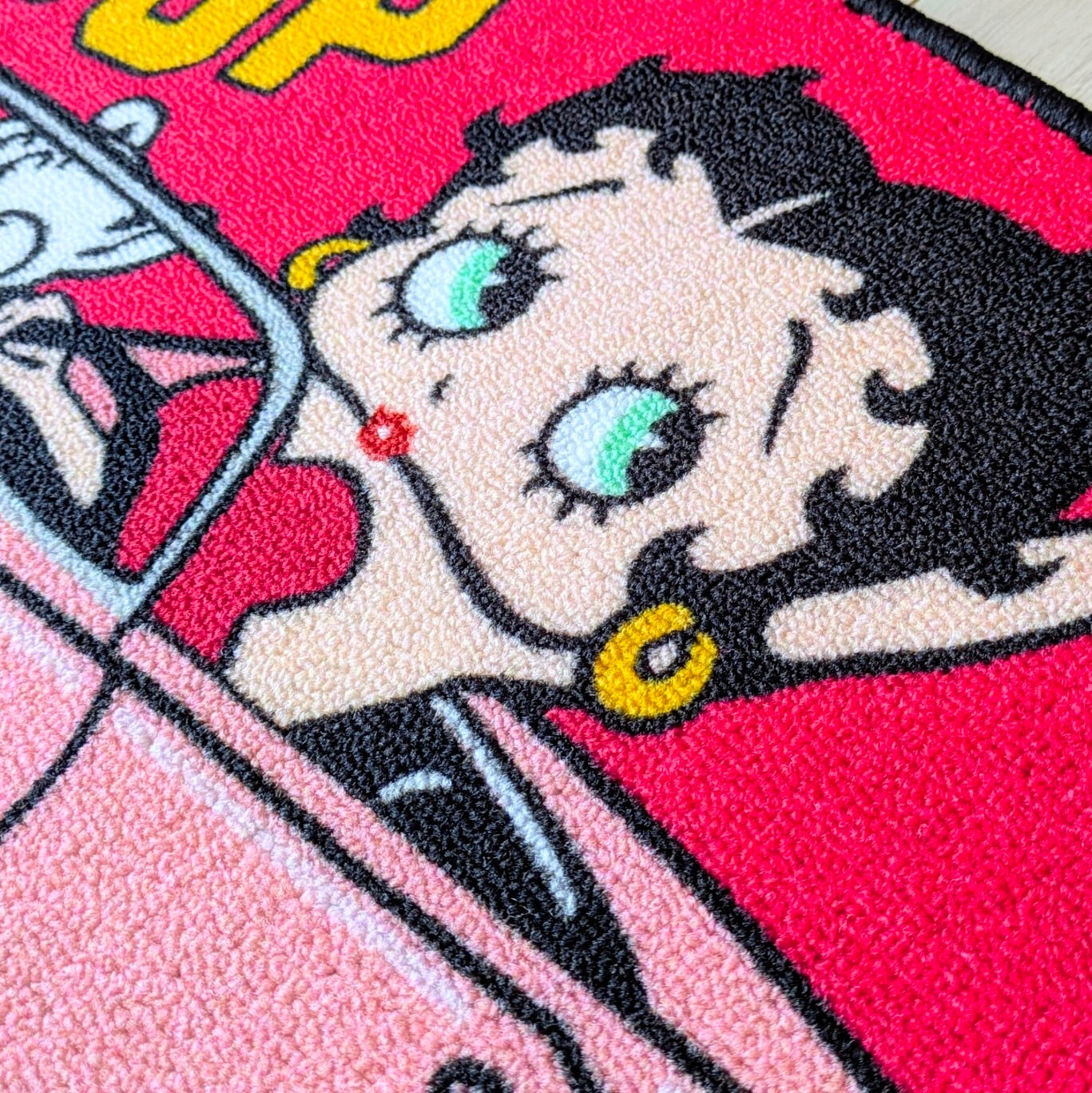 【 Betty Boop（ ベティ・ブープ ） 】American MAT ( 裏面滑り止め加工 ) / キッチンマット / ふかふかマット / フロアマット / バス / エントランス / ロングバージョン〚アメリカン雑貨 アメトイ〛