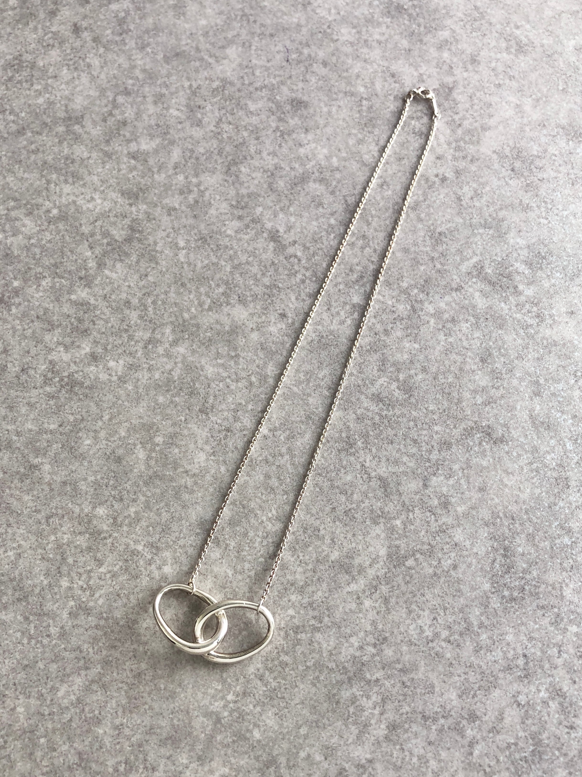 Tiffany & Co. ティファニー ネックレス シルバー ダブルループ 925