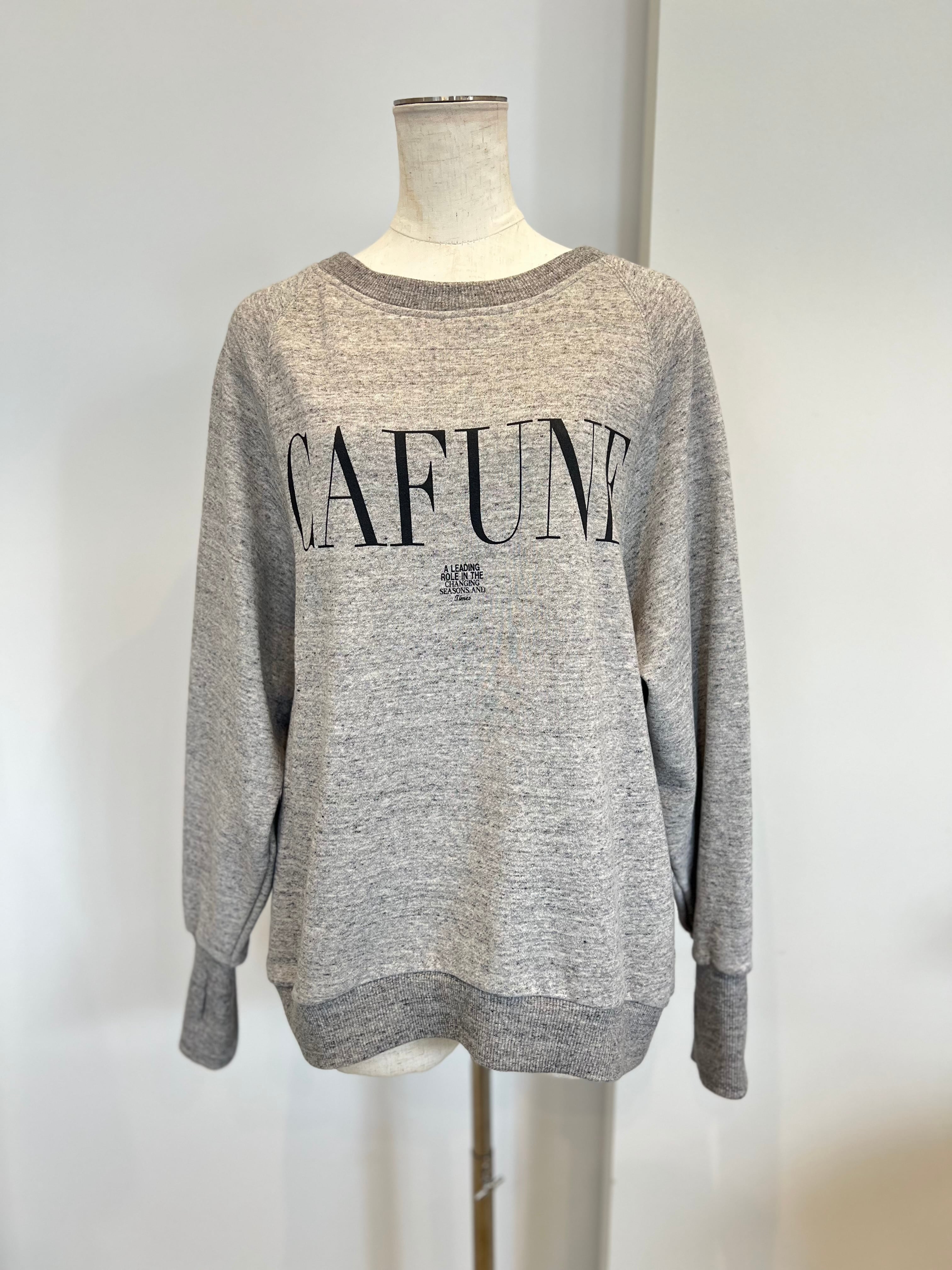 【cafune】バックZIP"CAFUNE"ロゴスウェット 535962