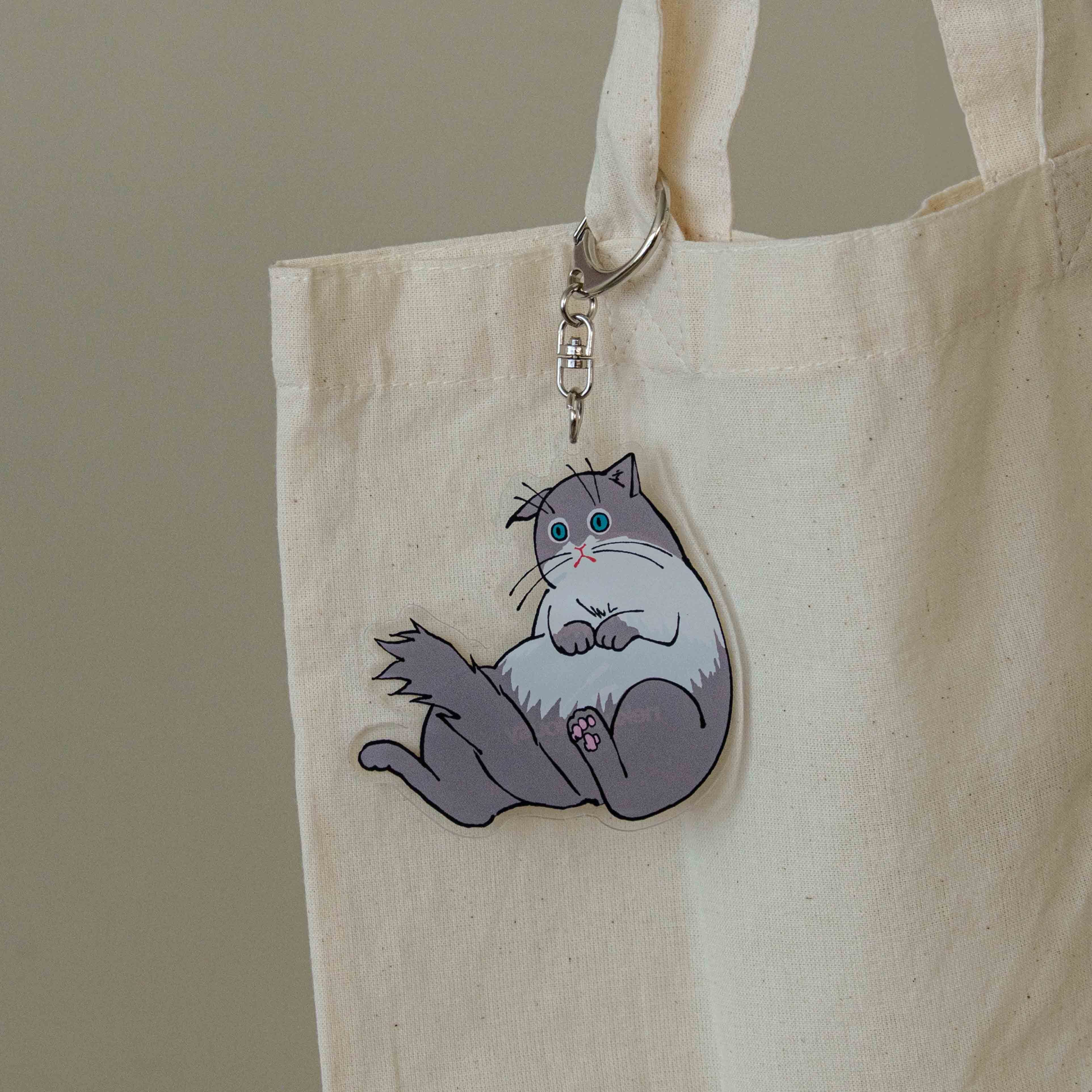 ネコ・ジェラシー アクリルキーホルダー シェーテッド | kutaniseal