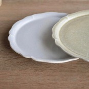 たくまポタリー 6寸プレート 輪花 : 2104700000211