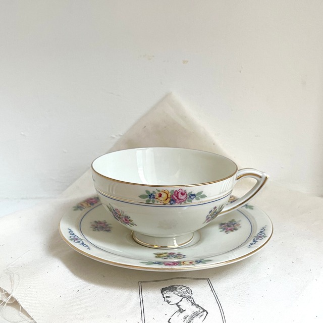 【チェコスロバキア製 ヴィンテージ 食器】カップ＆ソーサー H&C 　コロナド アンティーク／セット