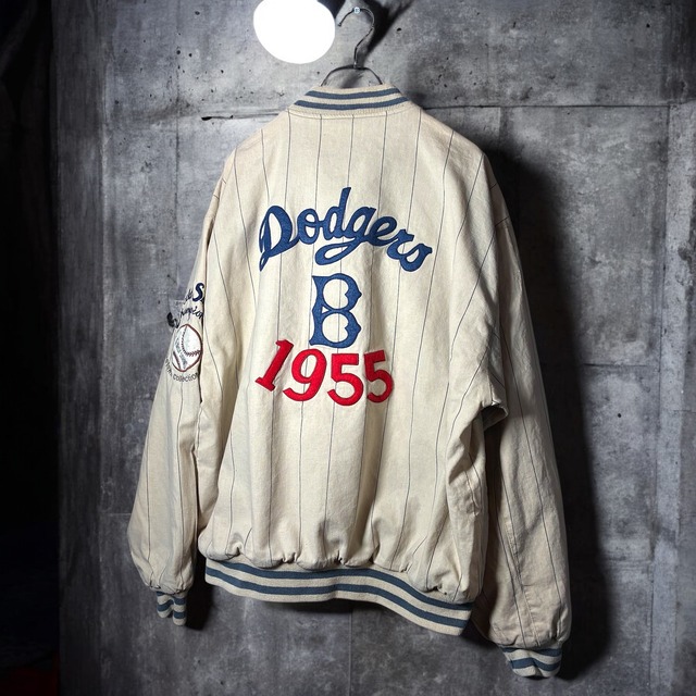 Brooklyn Dodgers 1955ワールドチャンピオン記念ジャケット　復刻　ブルックリンドジャース　MLB