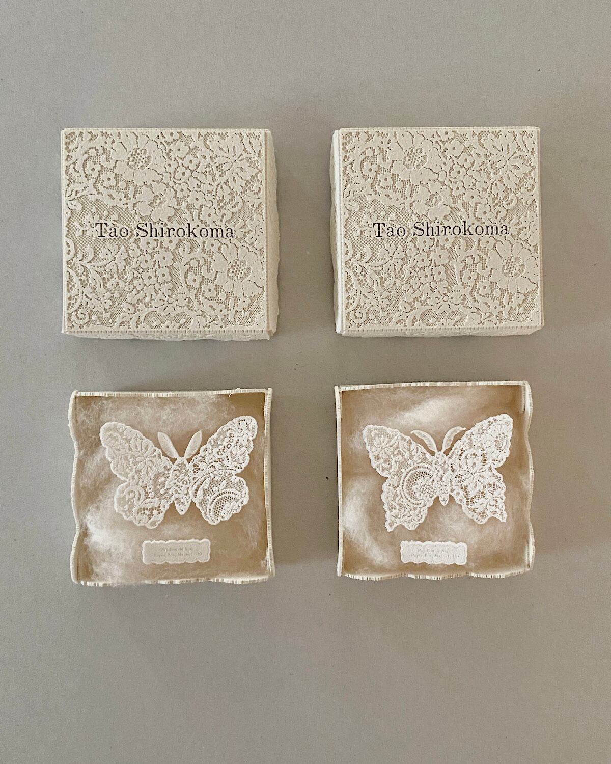 《ノエルの贈り物》しろこまタオ SHIROKOMA Tao "Papillon de Nuit- Paper Box,Magnet (S)"/ペーパーオブジェ