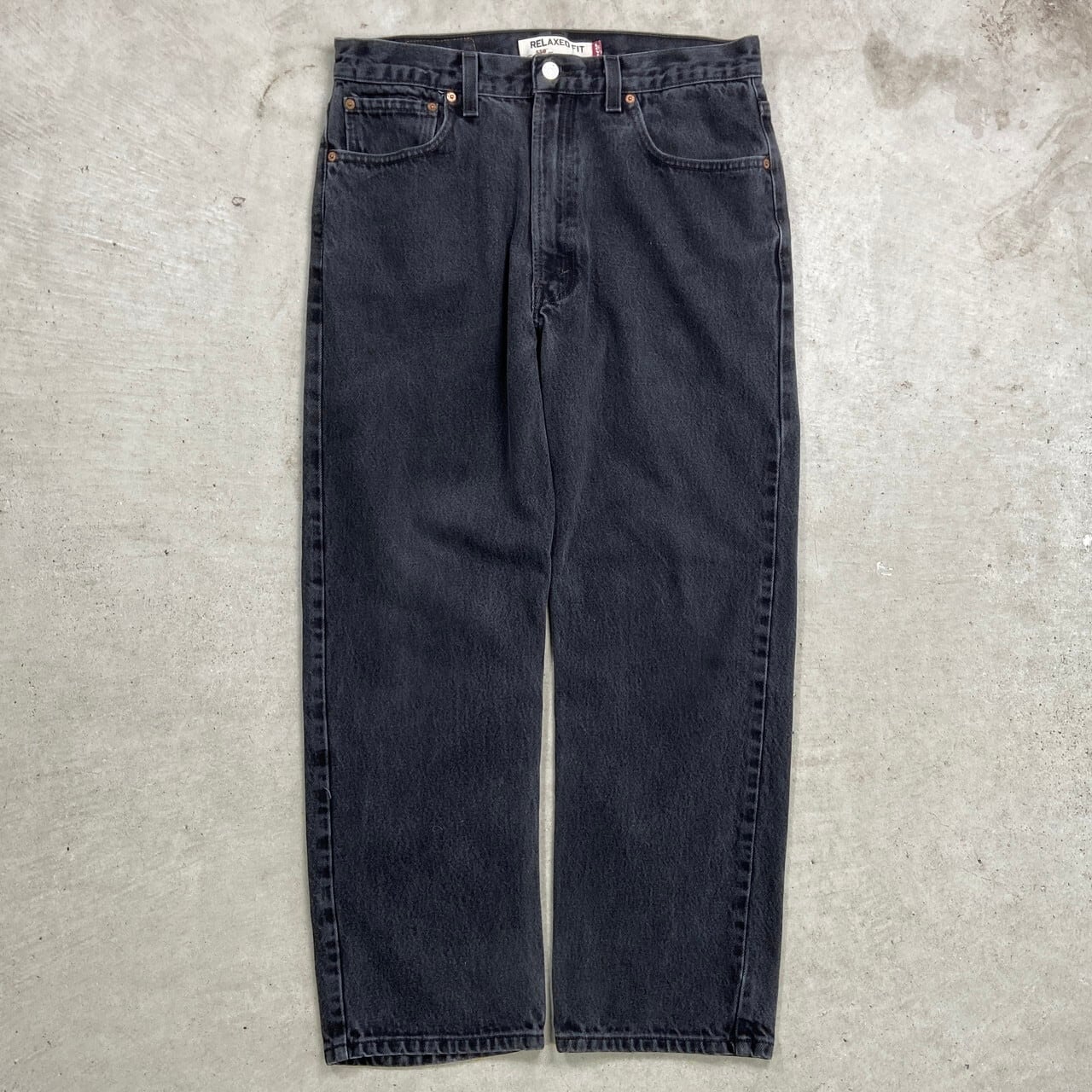 Levi's リーバイス 550 ブラックデニムパンツ ワイド メンズW34相当