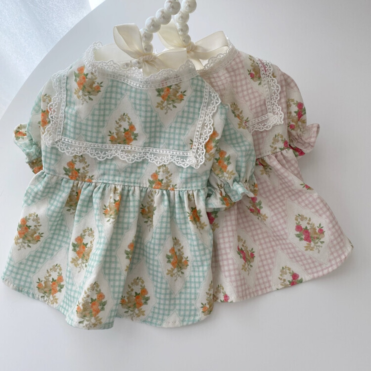 即納 【cheese n mood】 ローレンワンピース (mint)