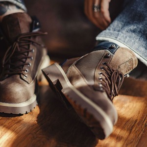 Vintage Brown Suede Work Boots / ヴィンテージ ブラウン スエード ワーク ブーツ