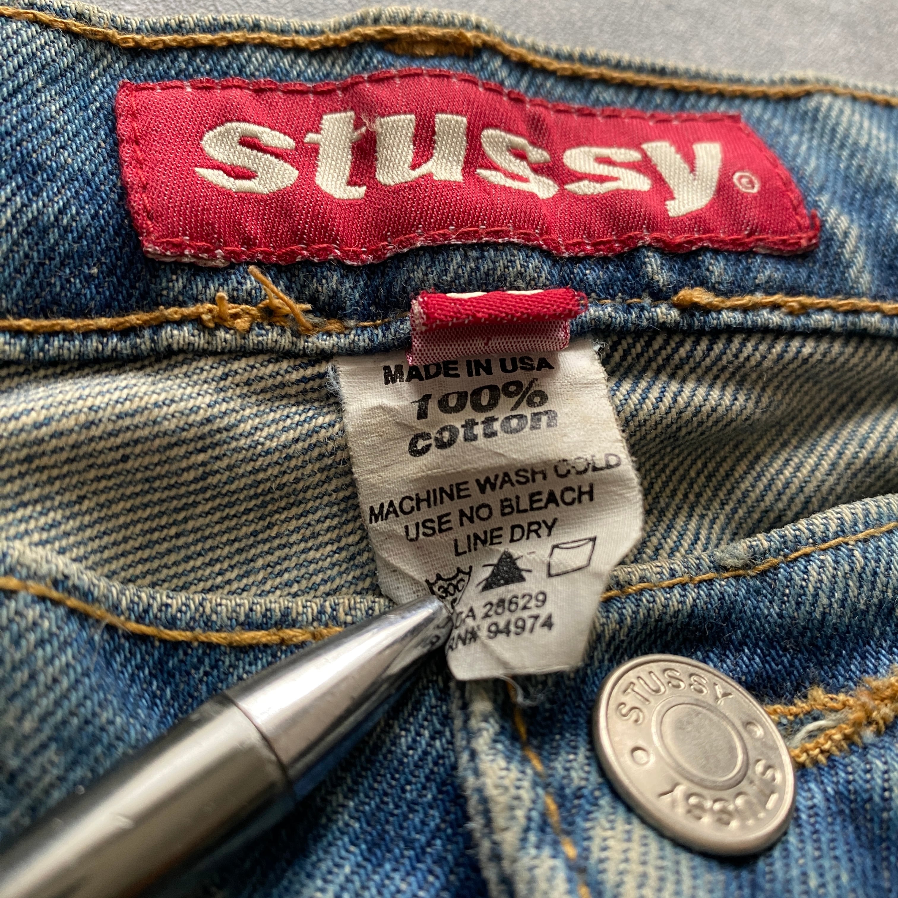 STUSSYデニムハーフパンツ