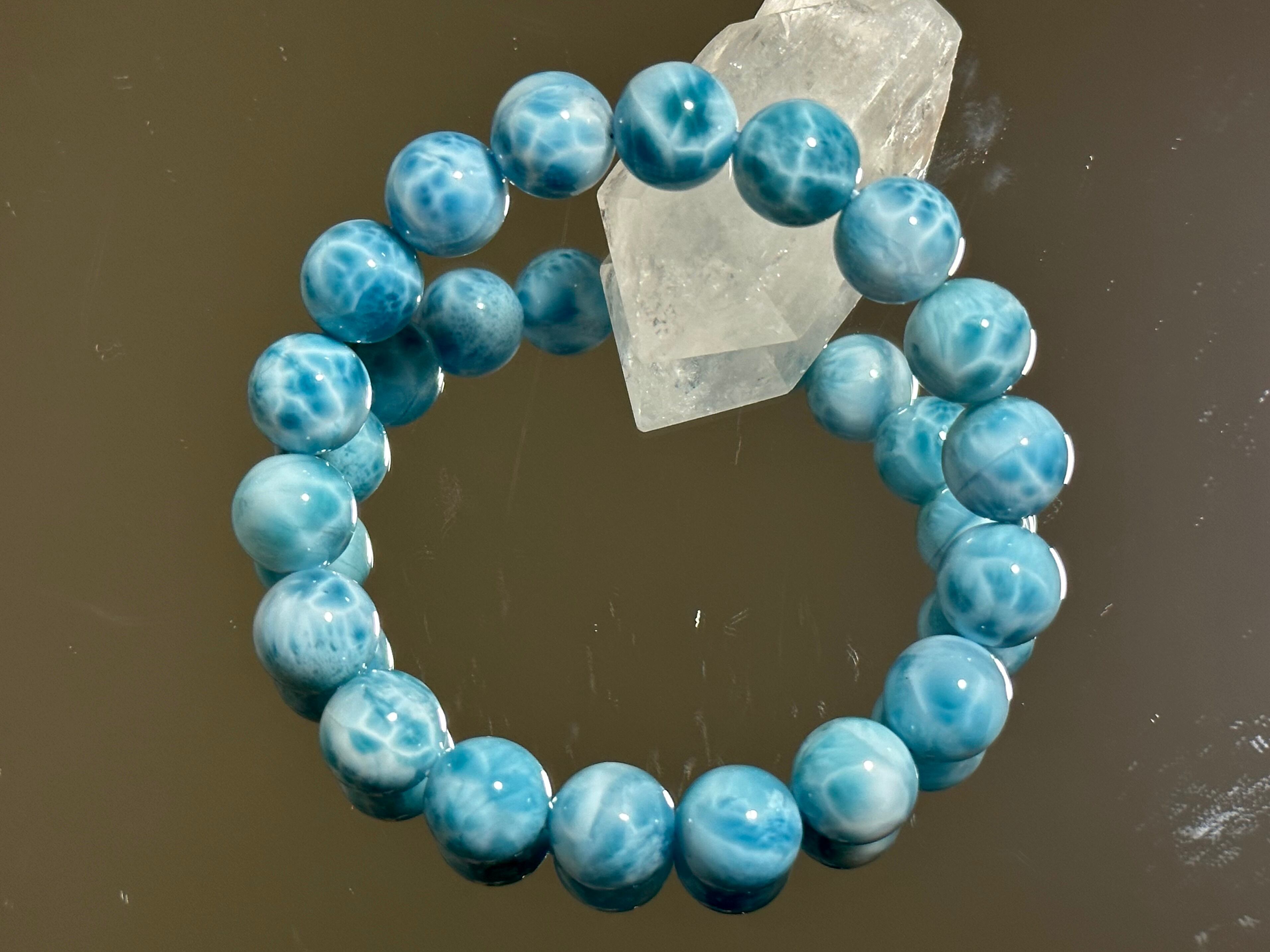 最終大幅値下げ‼️】天然石 海の癒しのラリマー ブレスレット 12mm 20cm