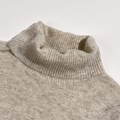 カシミヤ100% la.f... ラエフ タートルネック ニット セーター 2S/ライトグレー系 レディース