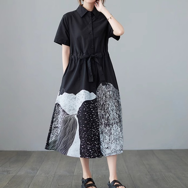 レディース スカート ワンピース シャツ シャツワンピ ロングスカート ミモレ 半袖 襟付き ウエストマーク ウエストリボン ポケット ハイウエスト かわいい 大人可愛い きれいめ シンプル カジュアル 上品 おしゃれ かっこいい レトロ アジアン こなれ感 ラフ ガーリー 個性的 クール エレガント モダン 主役級 存在感 ラブリー キュート ベーシック アクティブ ロマンティック ナチュラル 夏 デート お出かけ 女子会 休日 ショッピング カフェ コーデ 美脚 脚長 普段使い モテ 清楚 ブラック