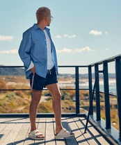 【SUNS】TRICOLOR SIDE LINE BOARDSHORTS［RSW078］