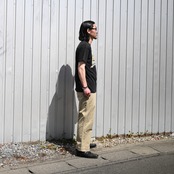 BOWBOW(バウワウ）レーヨンチェックシャツ,チノパンコーディネート