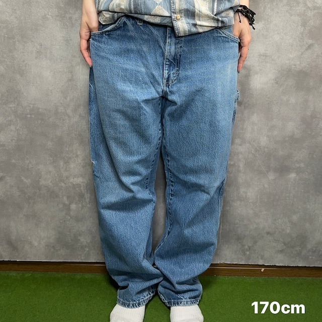 【W34×L32】Dickies   デニムペインターパンツ  ブランドタグ