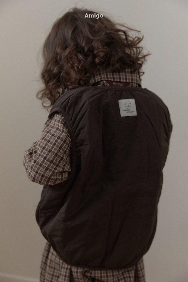 ⭐︎即納⭐︎[ amigo ] valen quilted vest